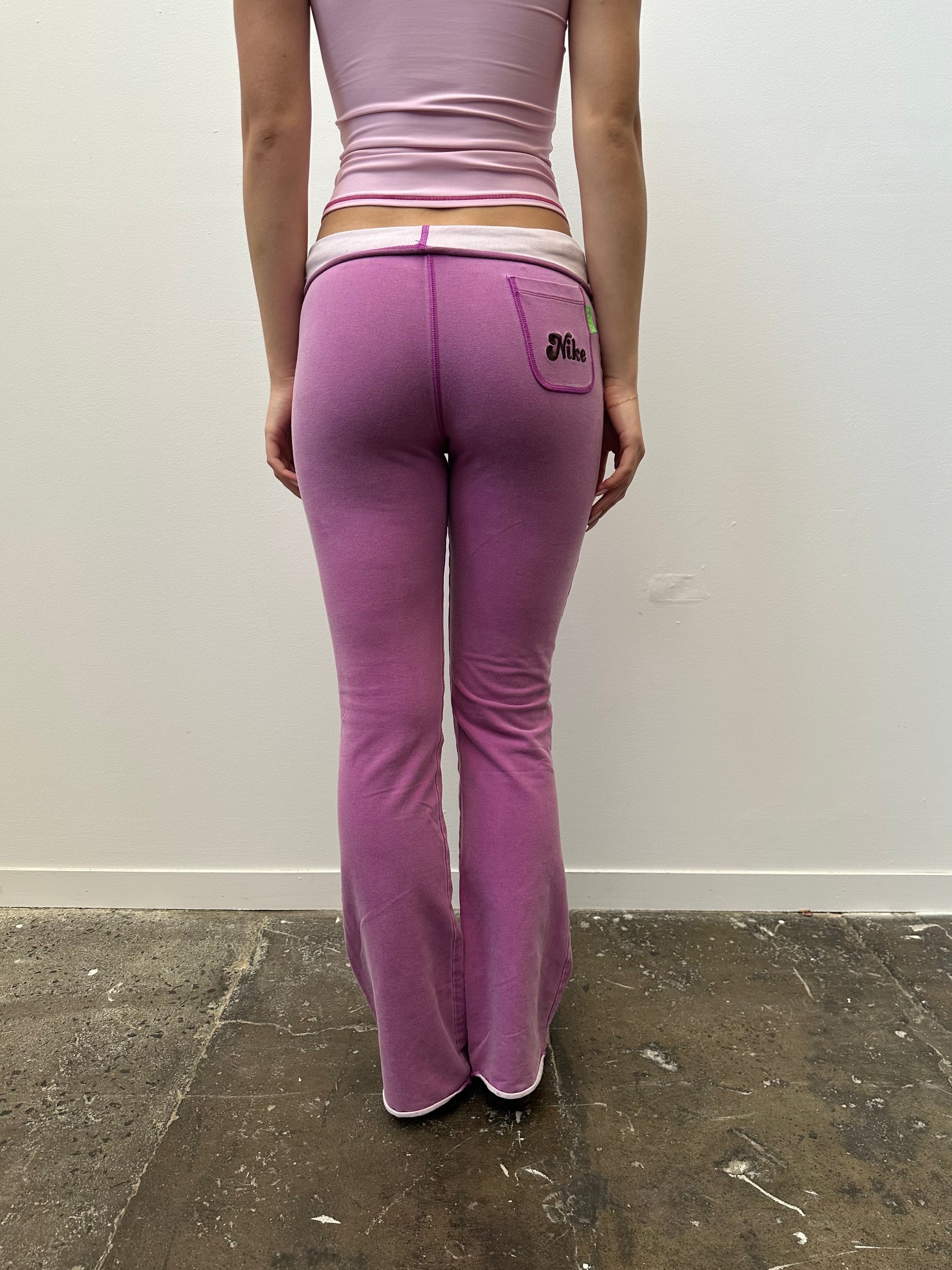 Purple Nike Low Waisted Sweatpants - Size S