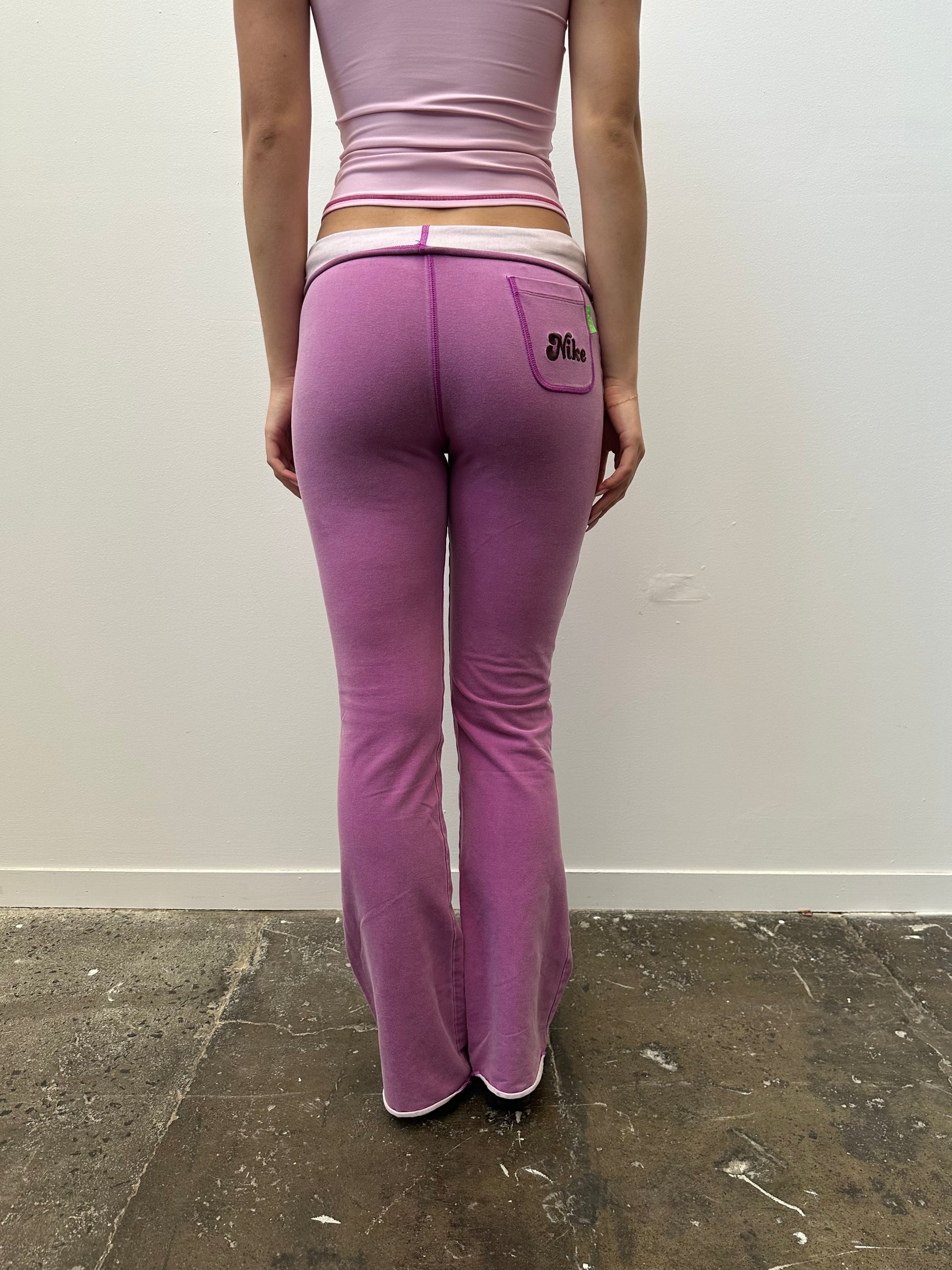 Purple Nike Low Waisted Sweatpants - Size S