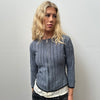Blue Suede Panel Jacket - Size S