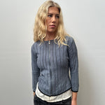 Blue Suede Panel Jacket - Size S