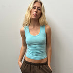 Bebe Aqua Graphic Tank Top - Size S
