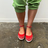 Red Nike Ankle Strap Pumps - Size 11
