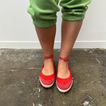 Red Nike Ankle Strap Pumps - Size 11