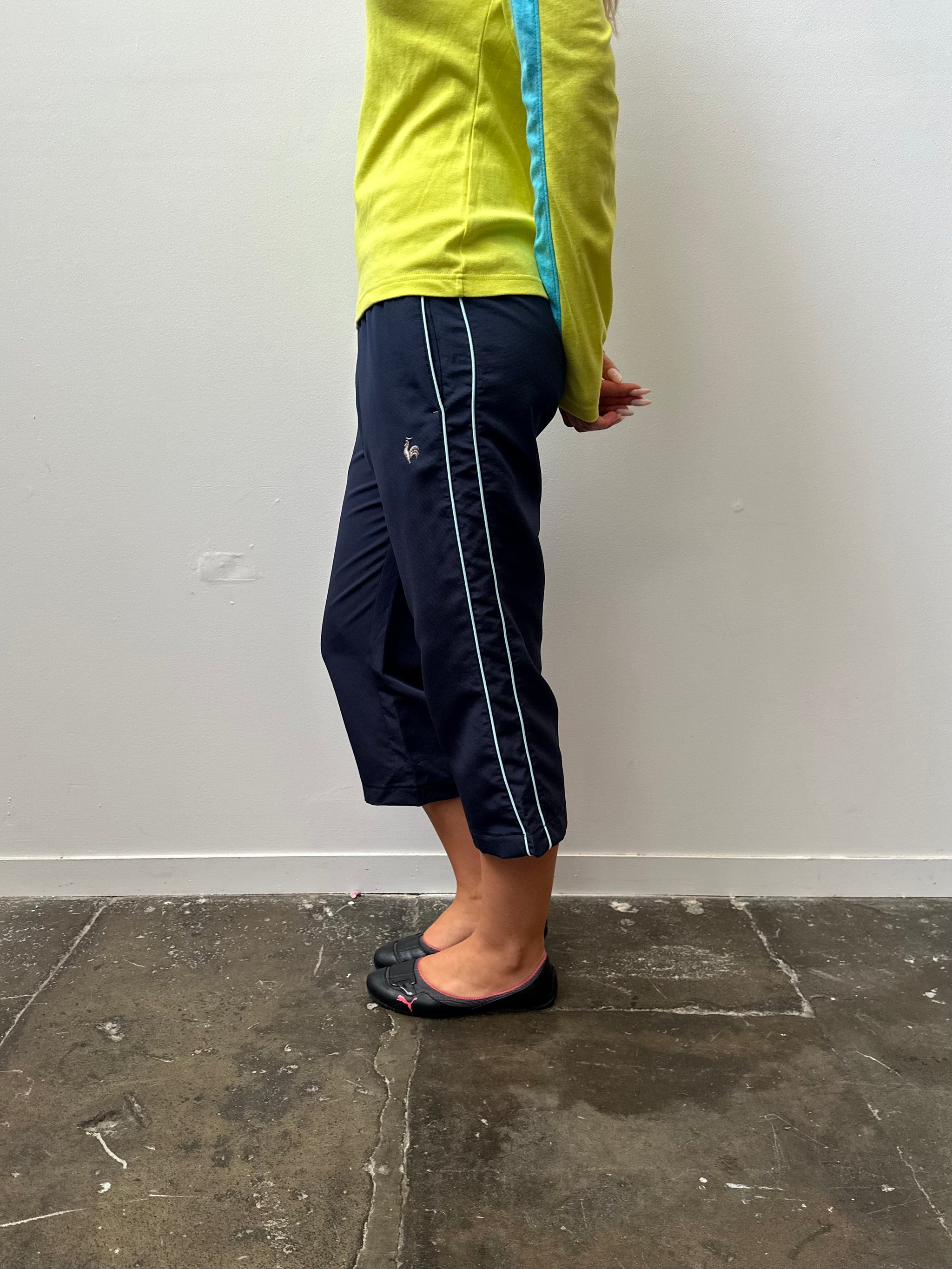 Le Coq Sports Navy & Blue Capri Pants - Size M