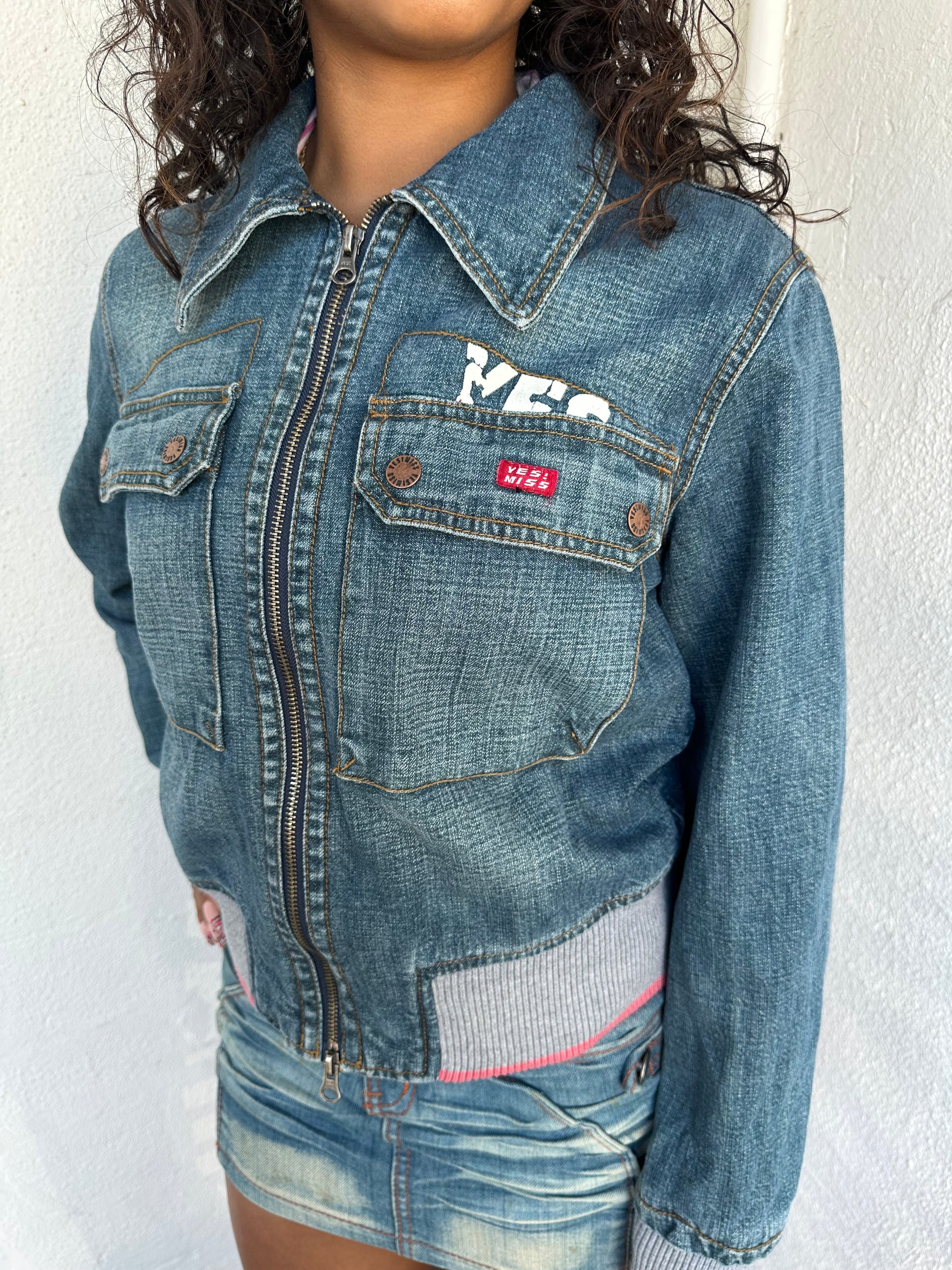 00s Yes Miss Denim Jacket - Size L