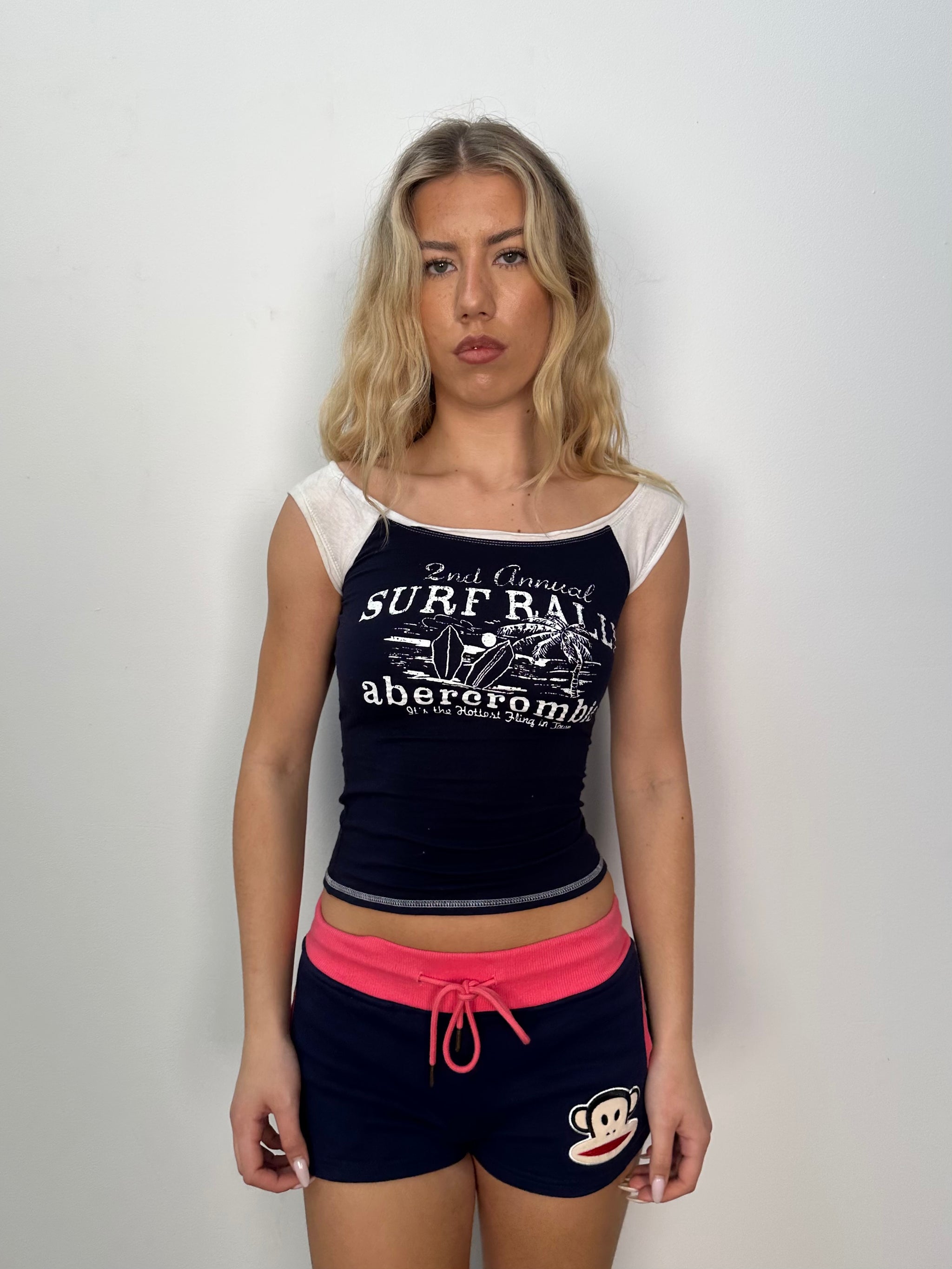 Abercrombie & Fitch Navy Graphic Tank - Size S