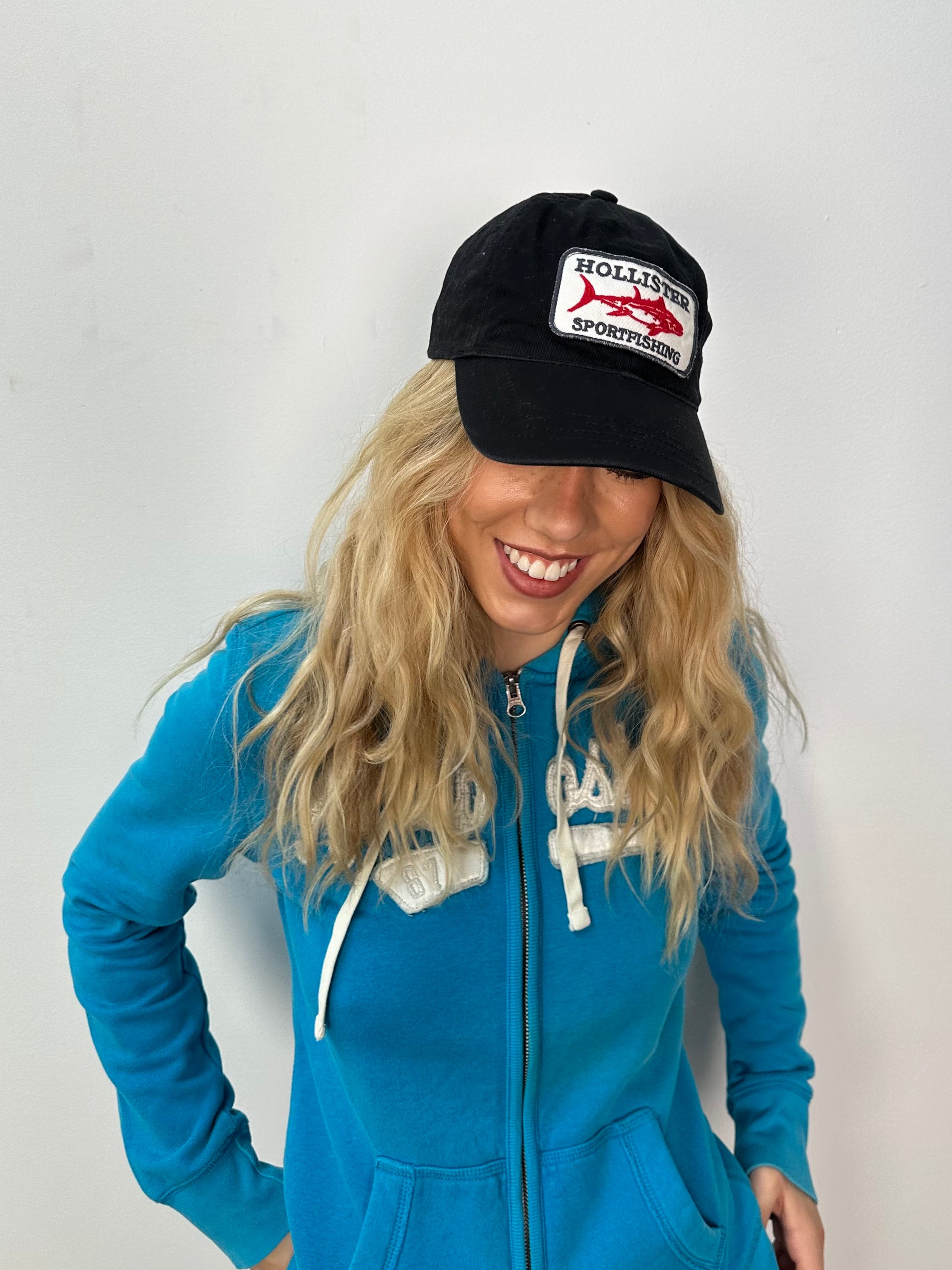 Holister Black Patch Detail Cap