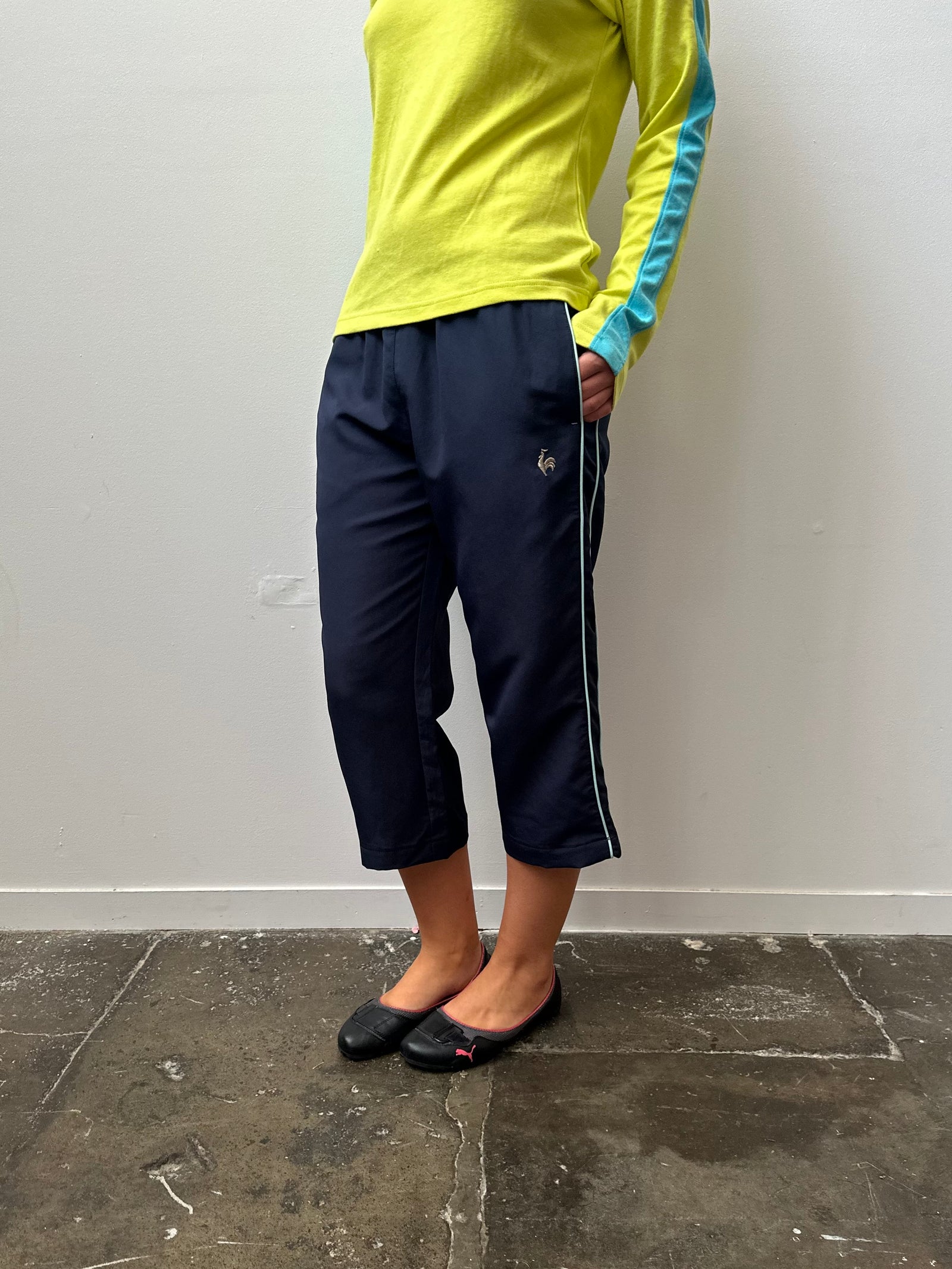 Le Coq Sports Navy & Blue Capri Pants - Size M