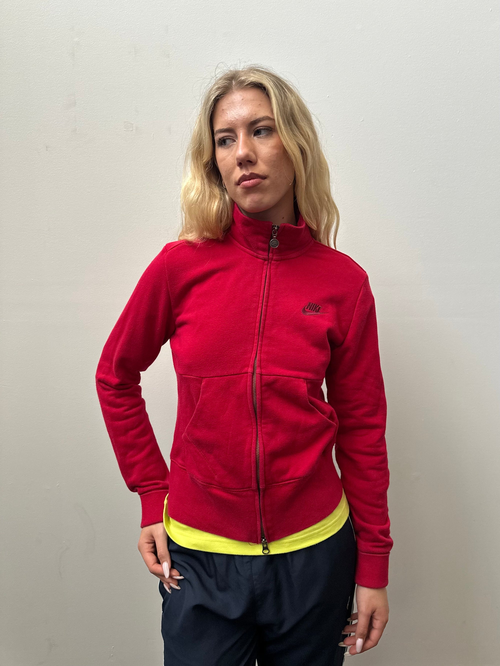 Nike Red Zip Up Jacket - Size M