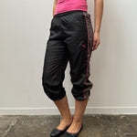 Puma Black & Hot Pink Capri Pants - Size S