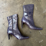 Deep Purple Faux Fur Lined Boots - Size 8