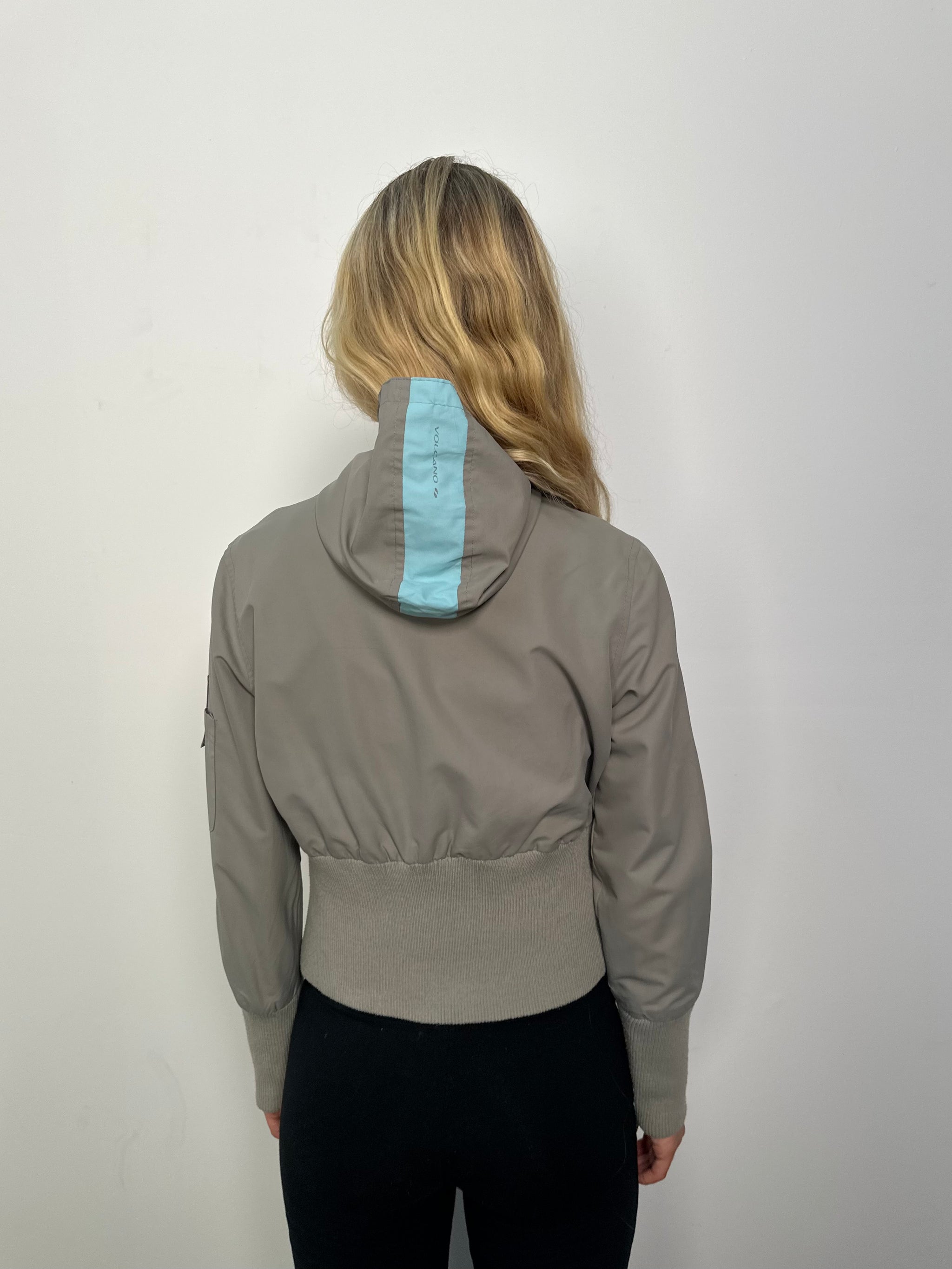 Volcano Grey Windbreaker Jacket - Size S