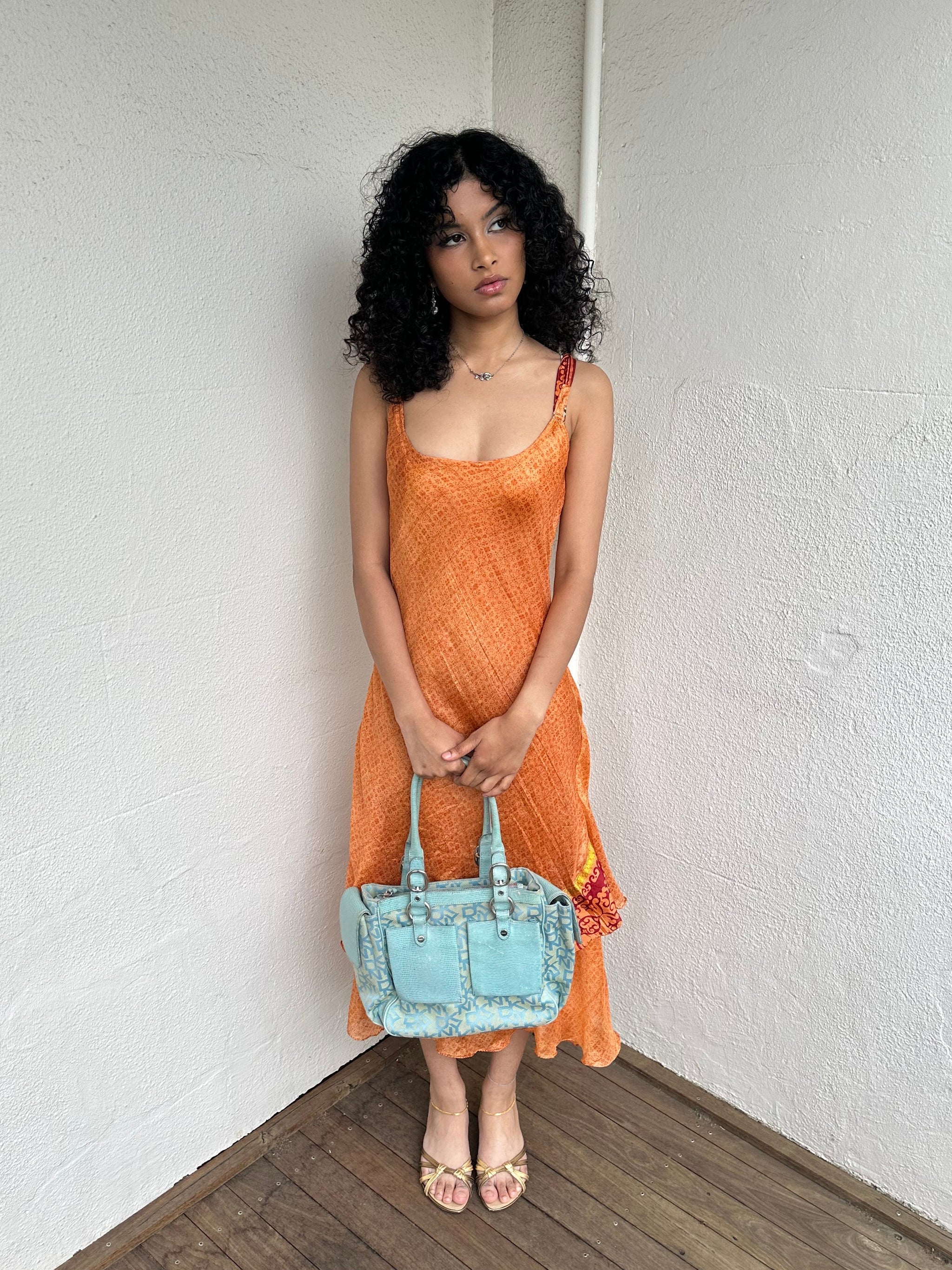 00s DKNY Blue Monogram Bag