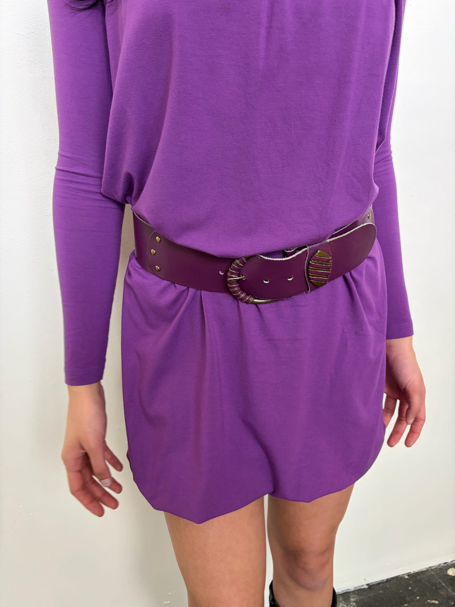Chunky Purple & Gold Belt
