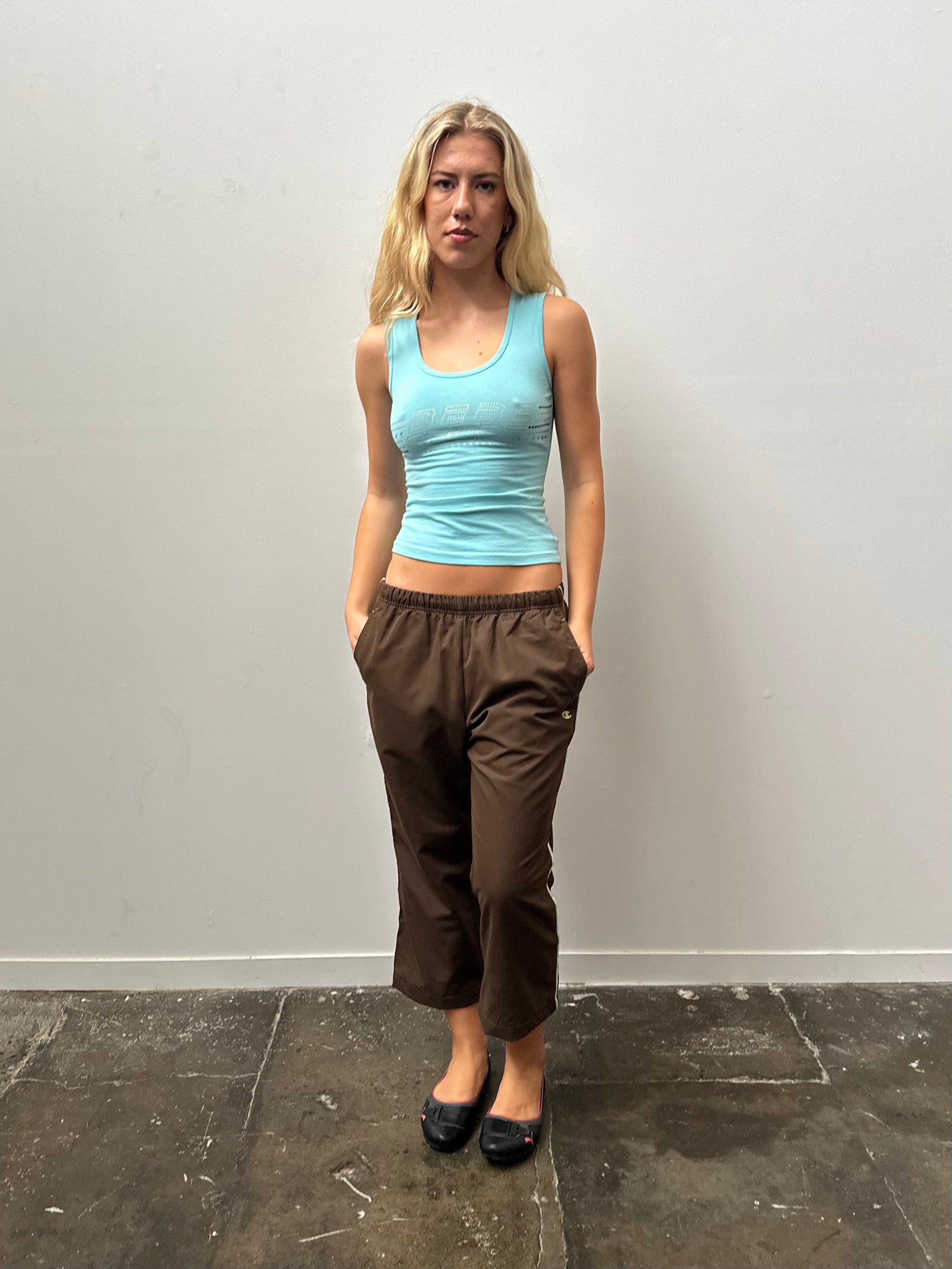 Bebe Aqua Graphic Tank Top - Size S