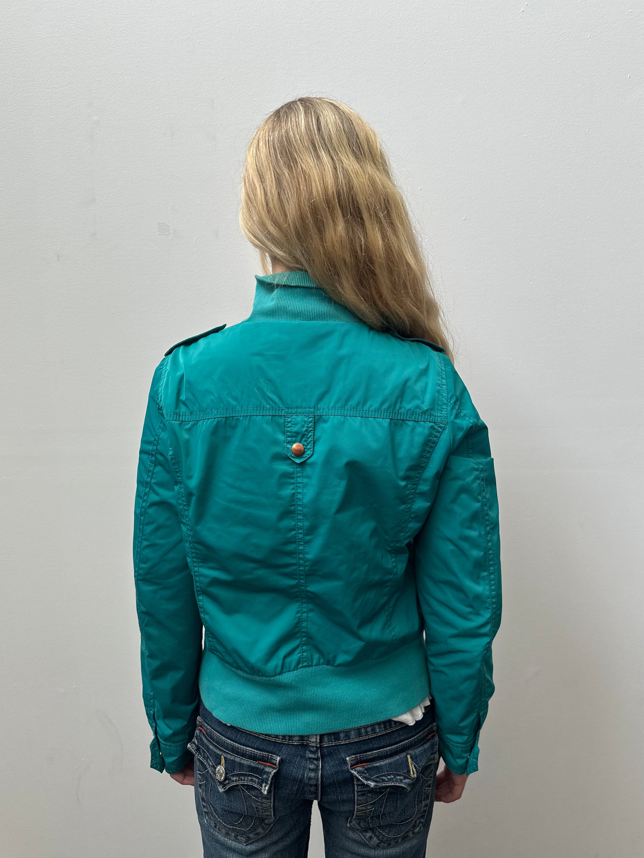Turquoise Esprit Cargo Jacket - Size M