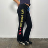 Colourful Large Print Out Track Pants - Size S