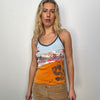 Blue & Orange Hawaii Graphic Print Cami Top - Size M