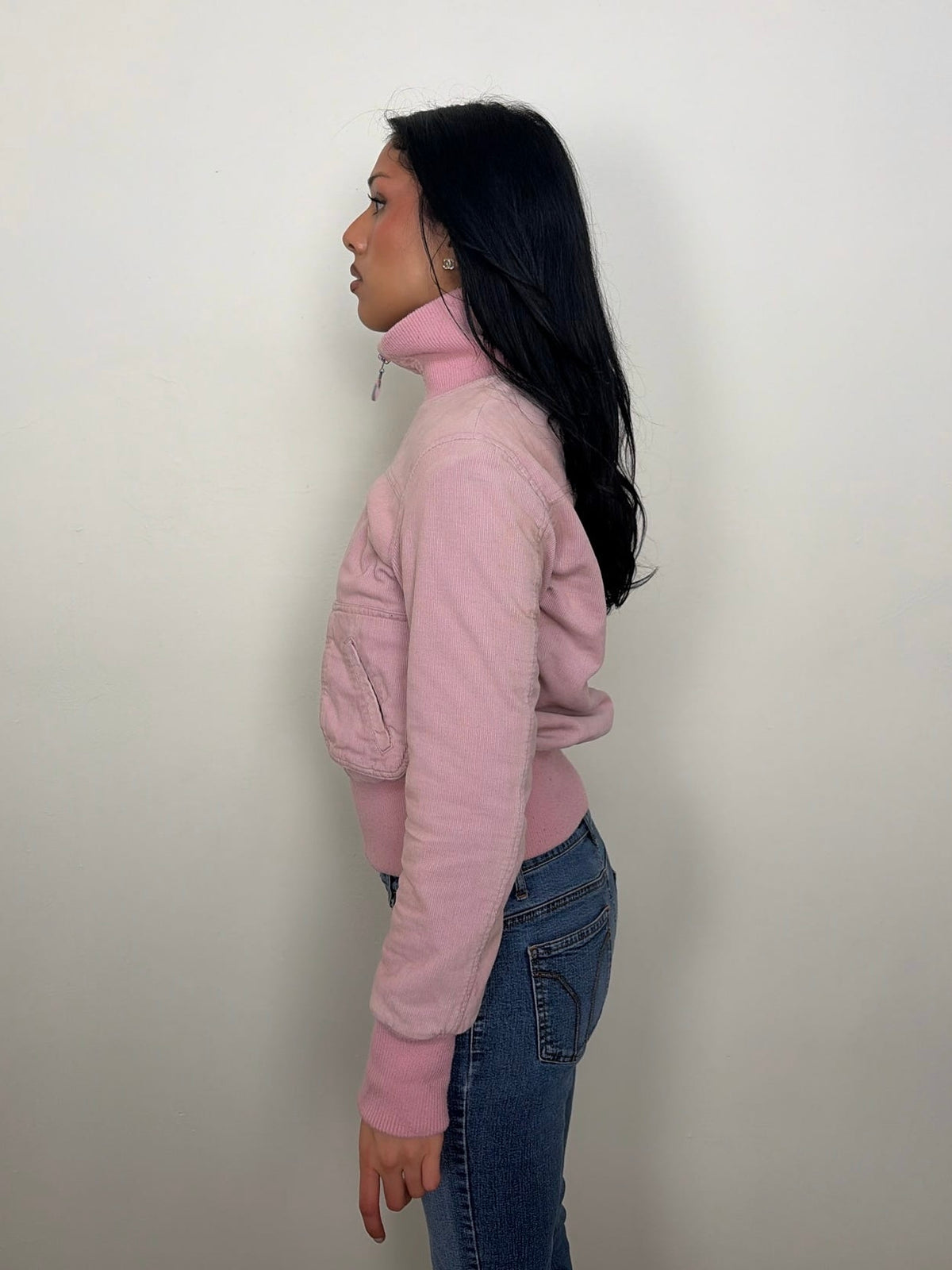 Pimkie Baby Pink Corduroy Jacket - Size M