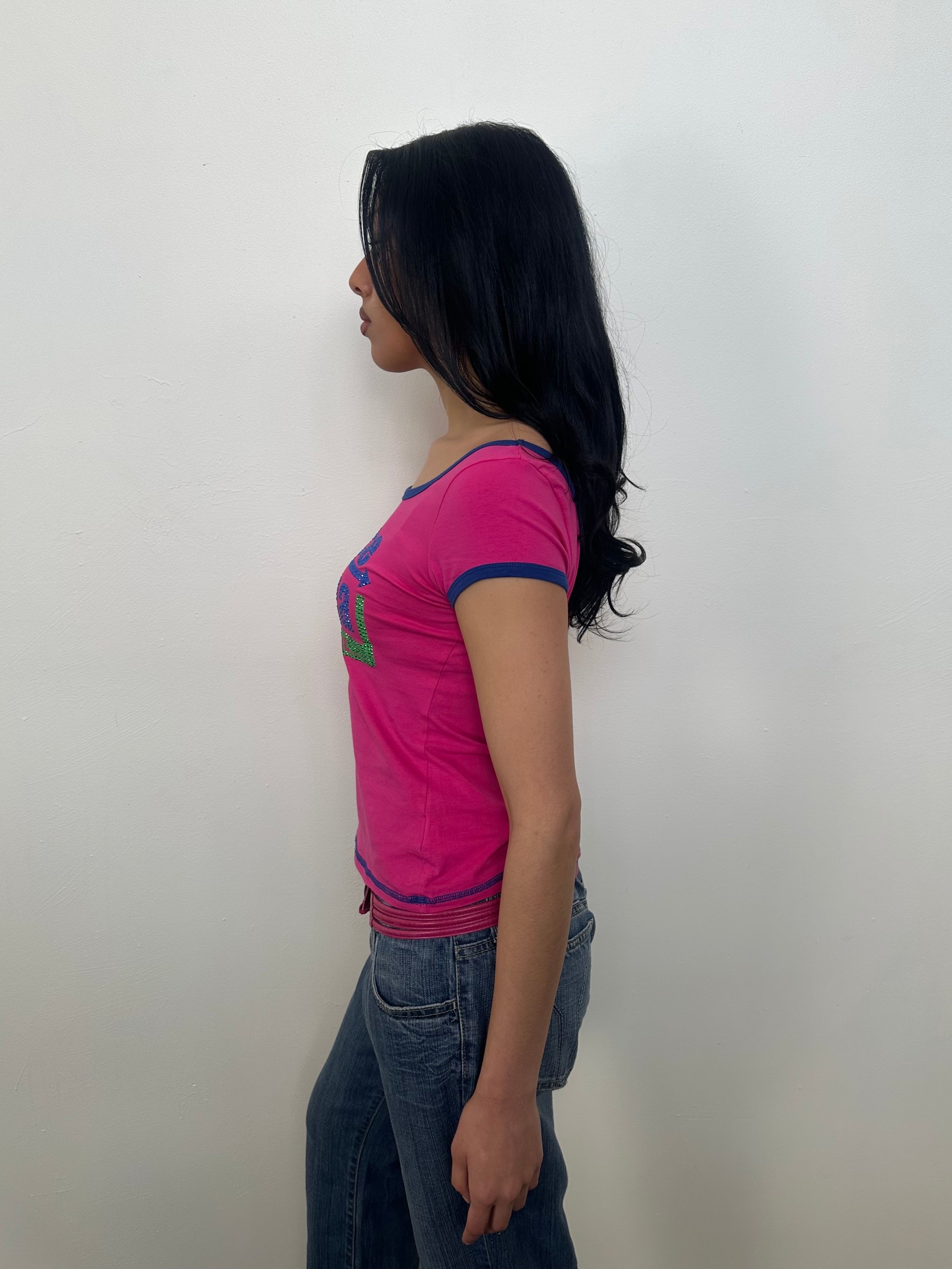 Yes Miss Too Cute To Be Legal Hot Pink T-shirt - Size M