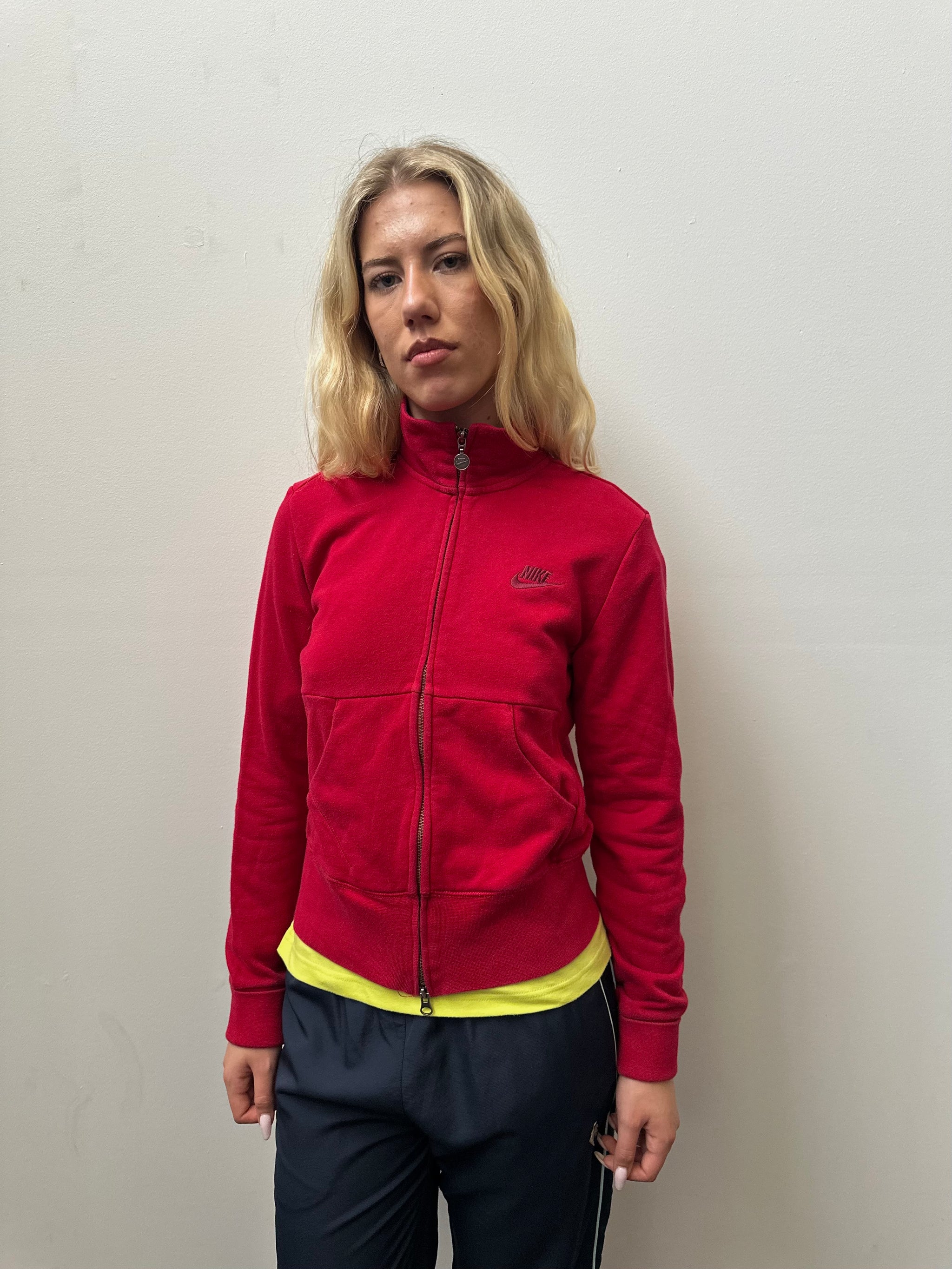 Nike Red Zip Up Jacket - Size M