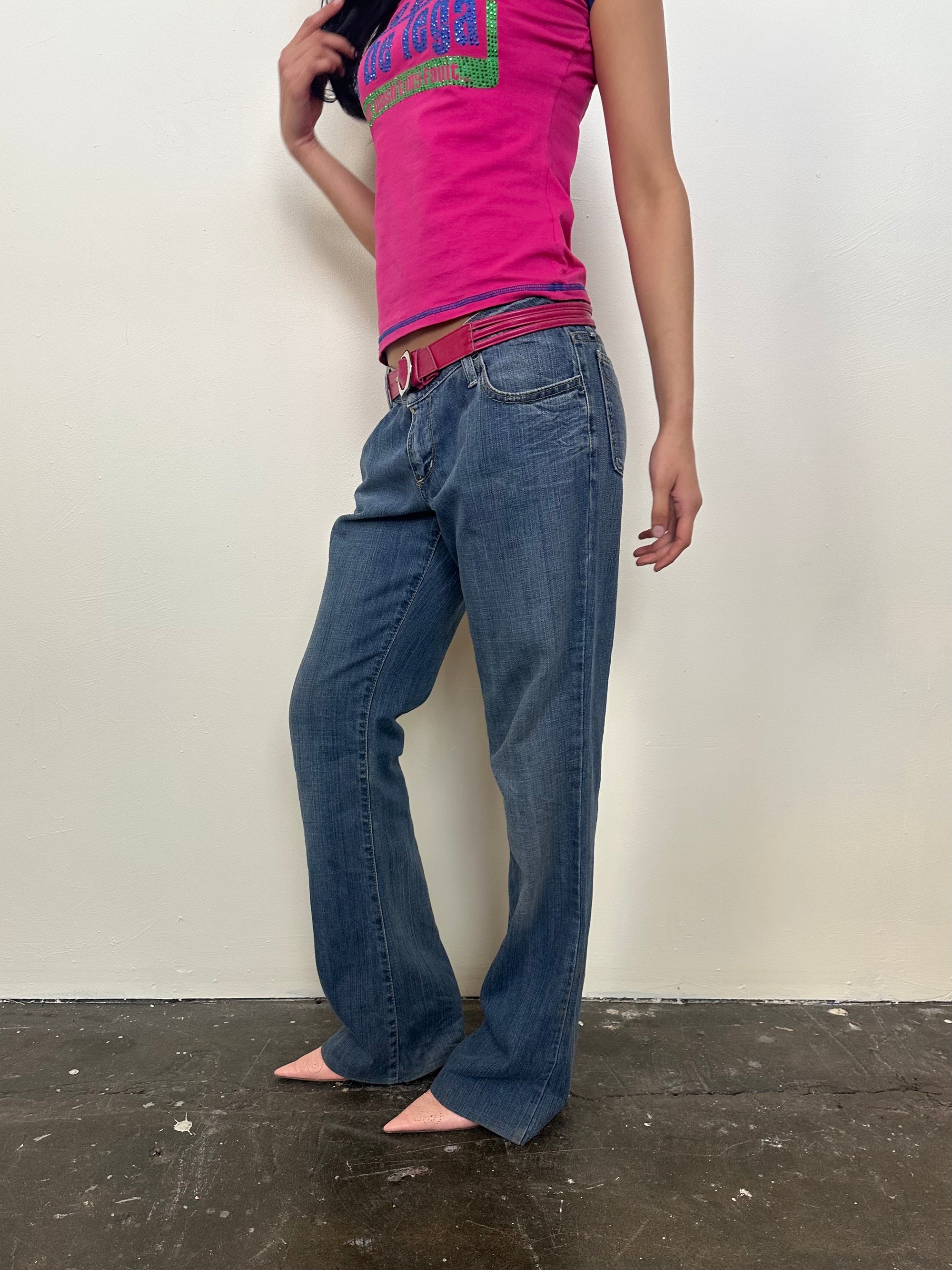 Miss Sixty Low-rise Mid wash Jeans - Size M