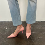 René Caovilla Baby Pink Kitten Heels - Size EU 39