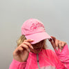 Pink Y2K Graphic Cap
