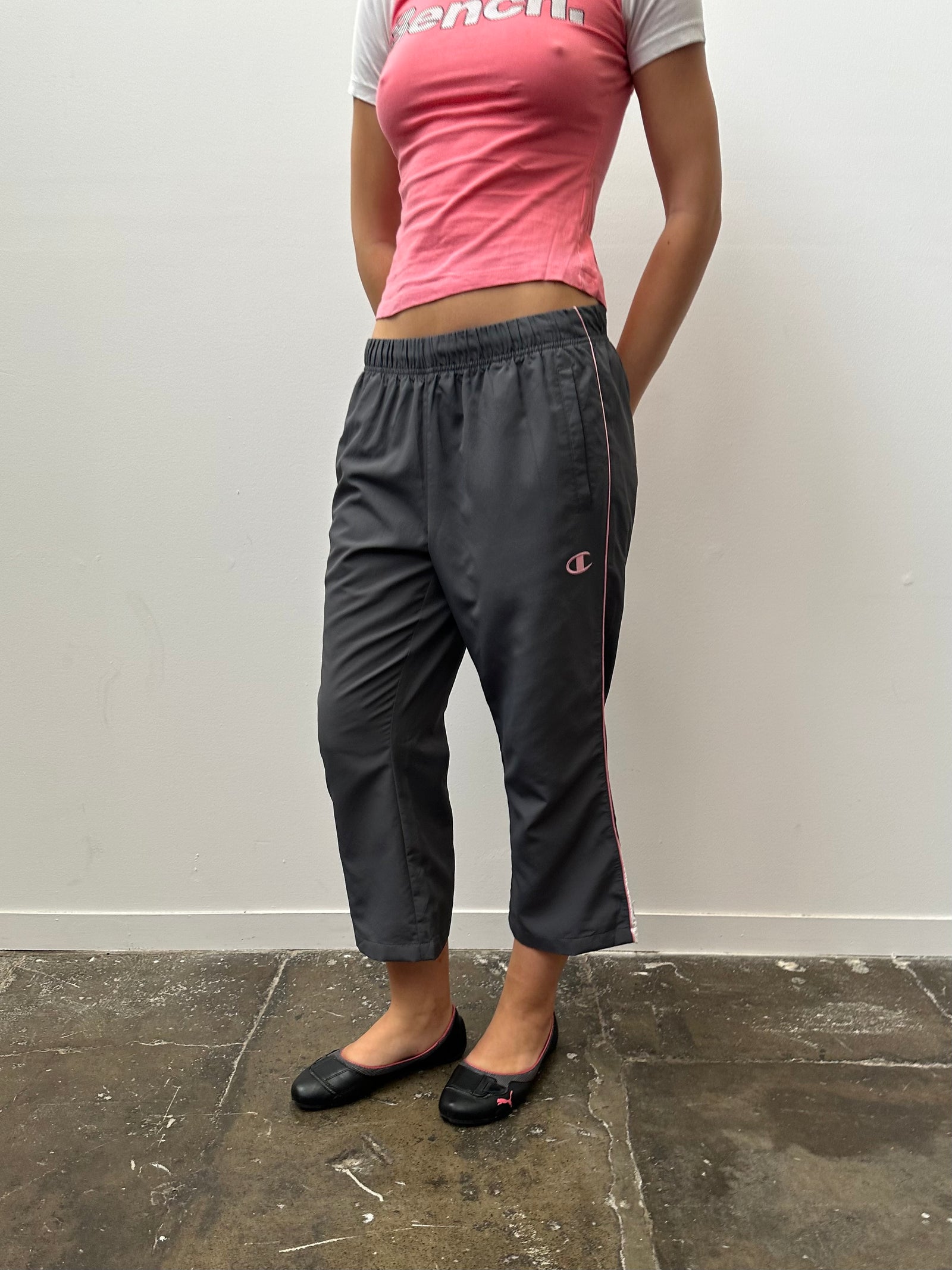 Champion Grey & Pink Capri Pants - Size M