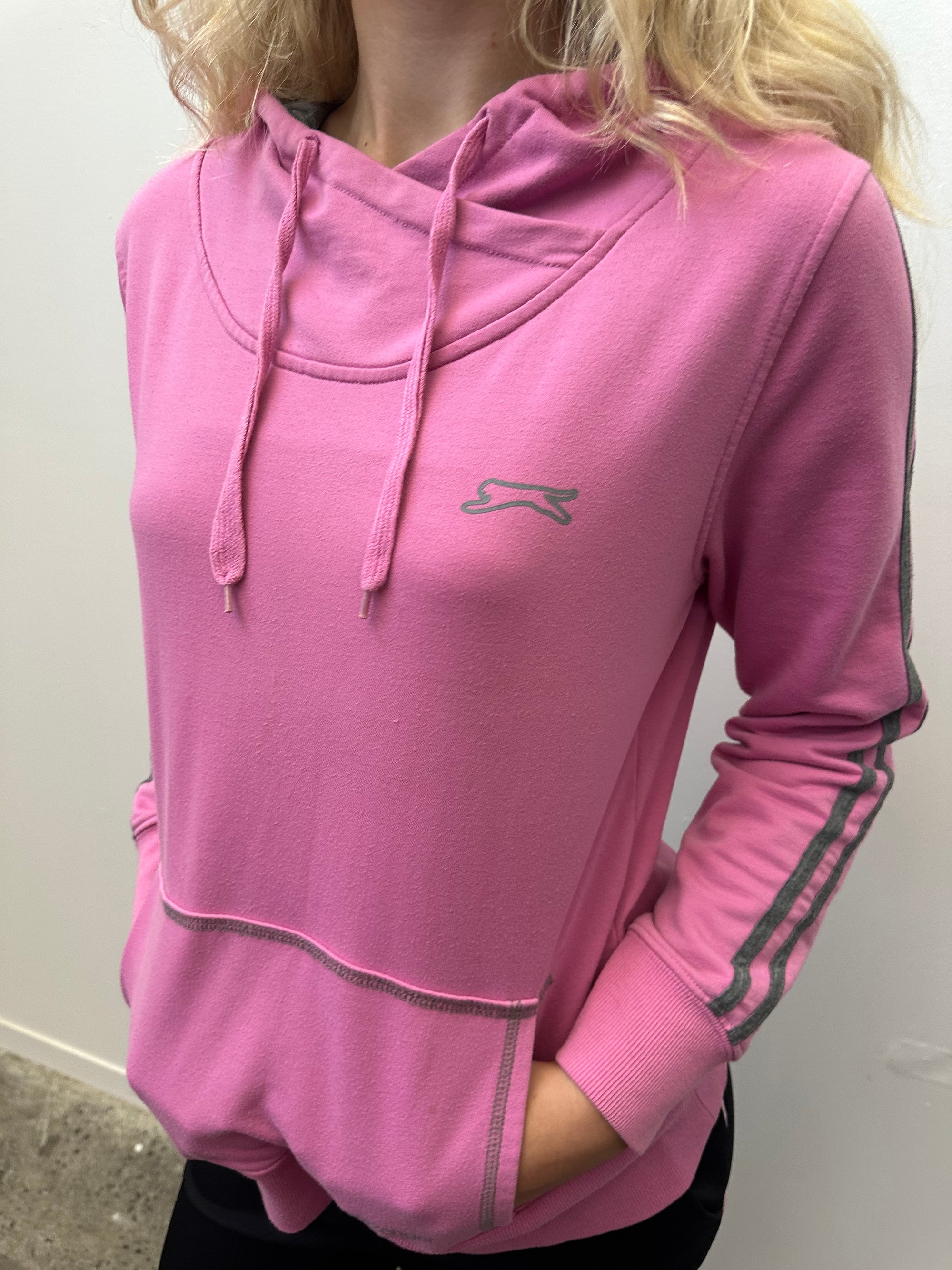 Slazenger Pink & Grey Hoodie - Size M