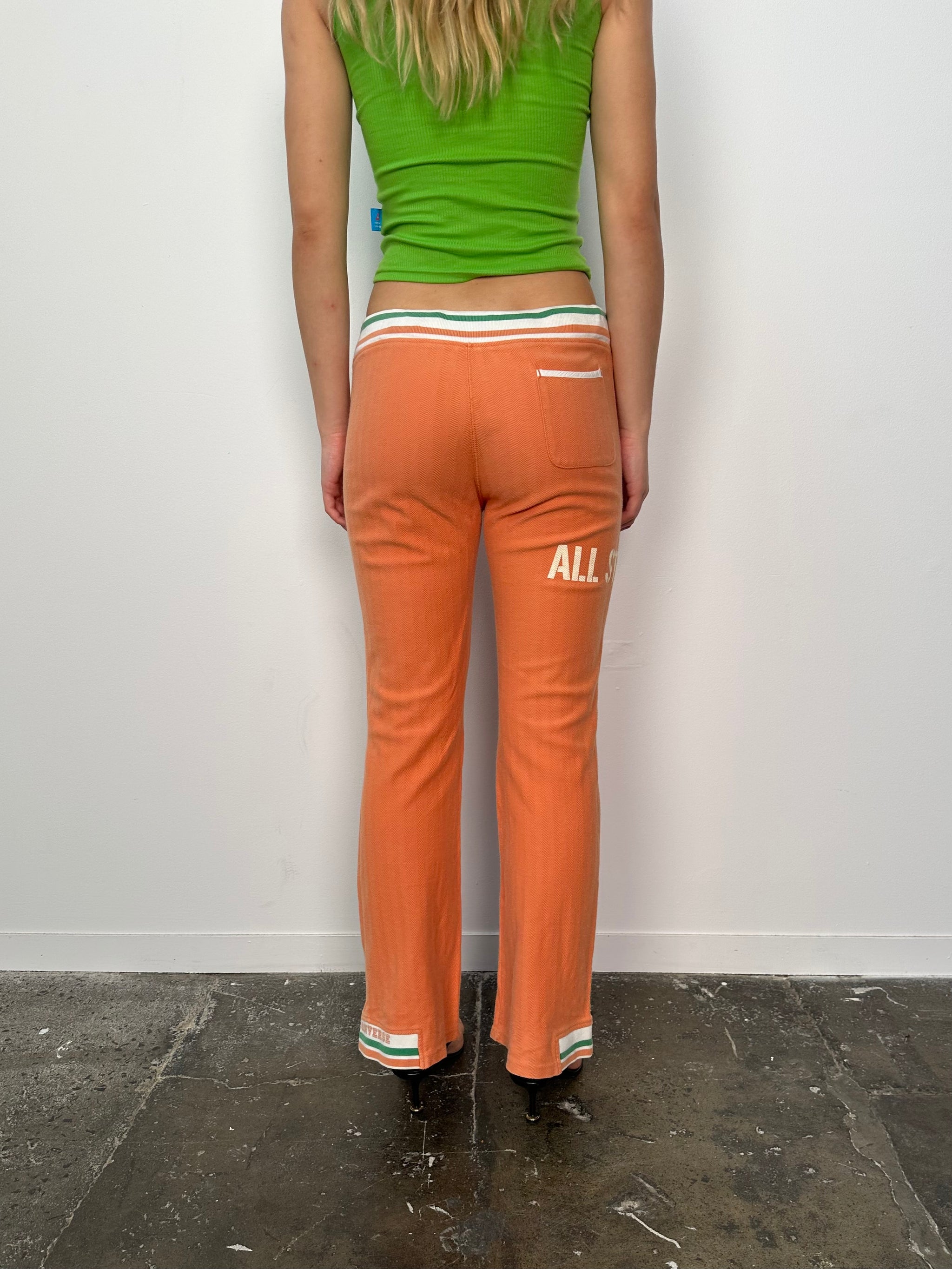 Converse Orange Flared Track Pants - Size M