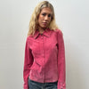 Barbie Pink Suede Jacket - Size M