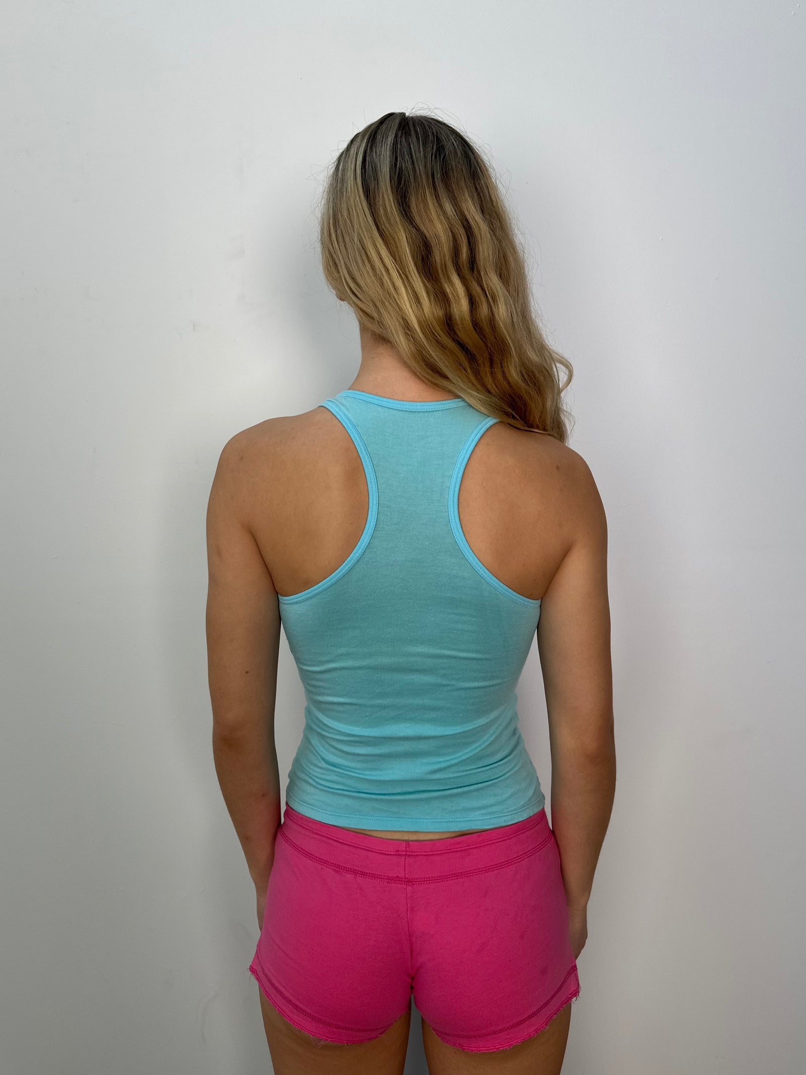 Roxy Turquoise Blue Graphic Tank Top - Size XS