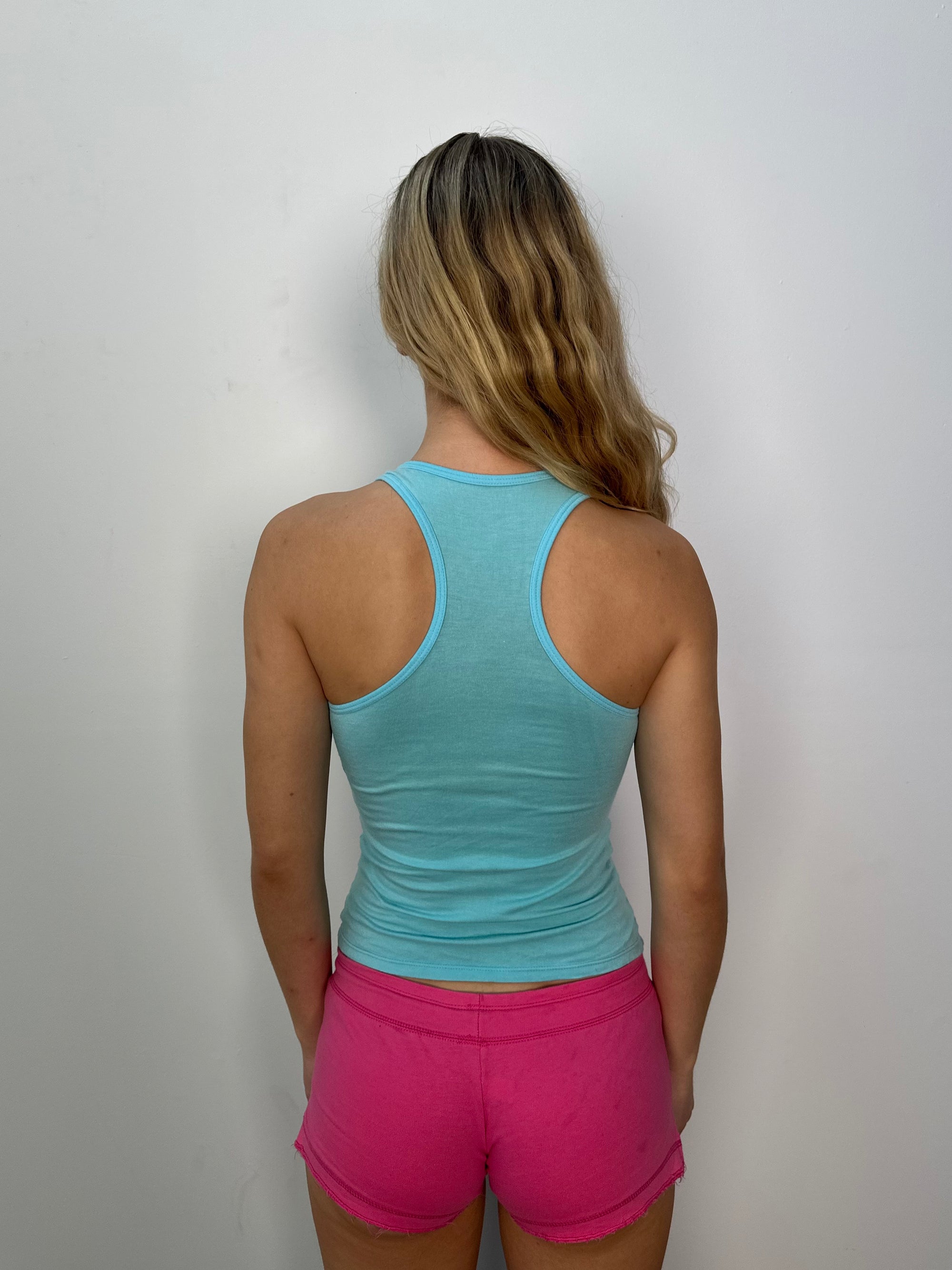 Roxy Turquoise Blue Graphic Tank Top - Size XS
