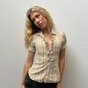 Pastel Multicoloured Check Shirt - Size S