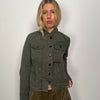 Khaki Military Style Jacket - Size M