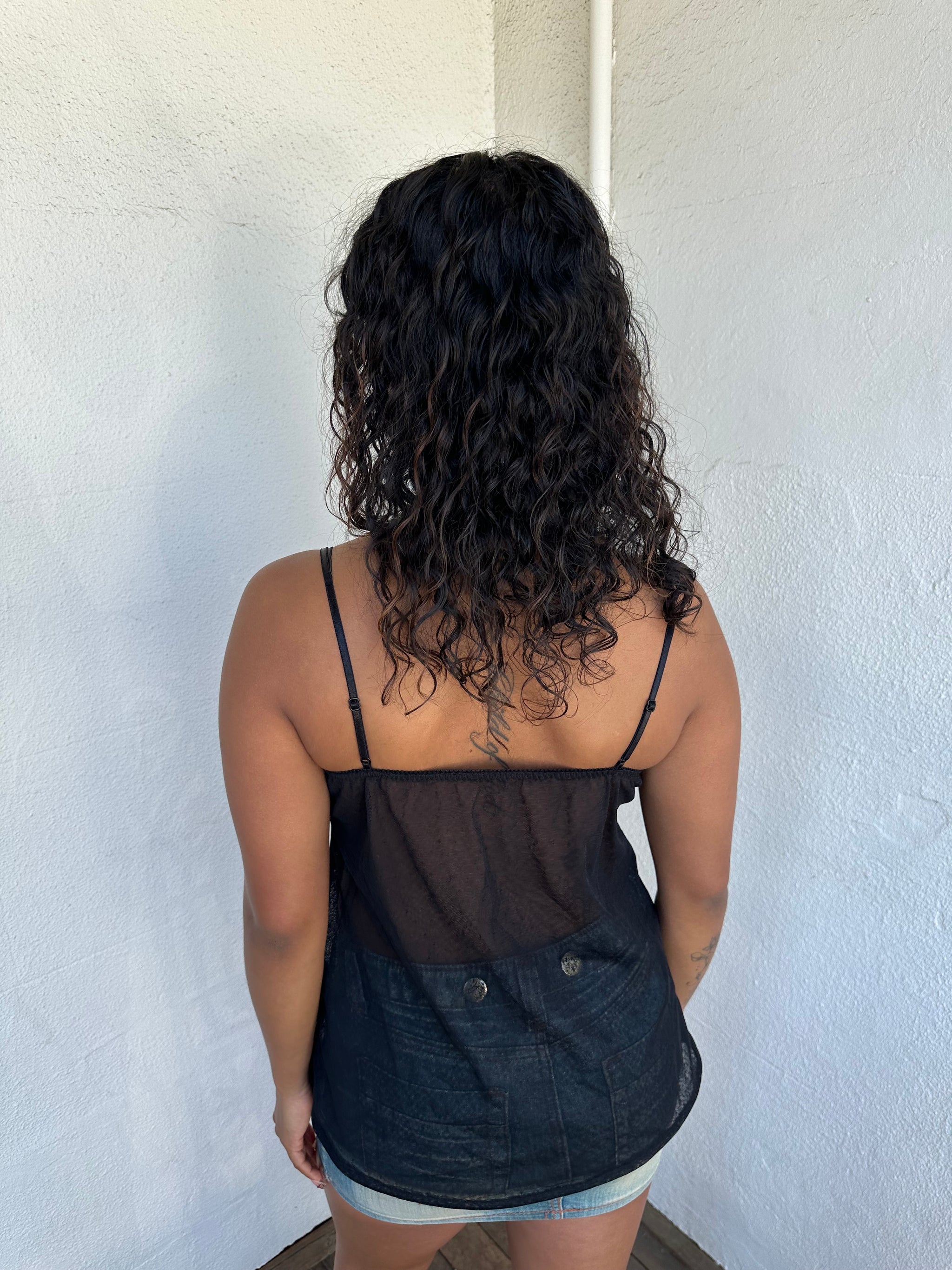 Black & White Layered Look Cami - Size M