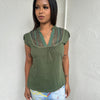 Green Lace Pannel T-shirt