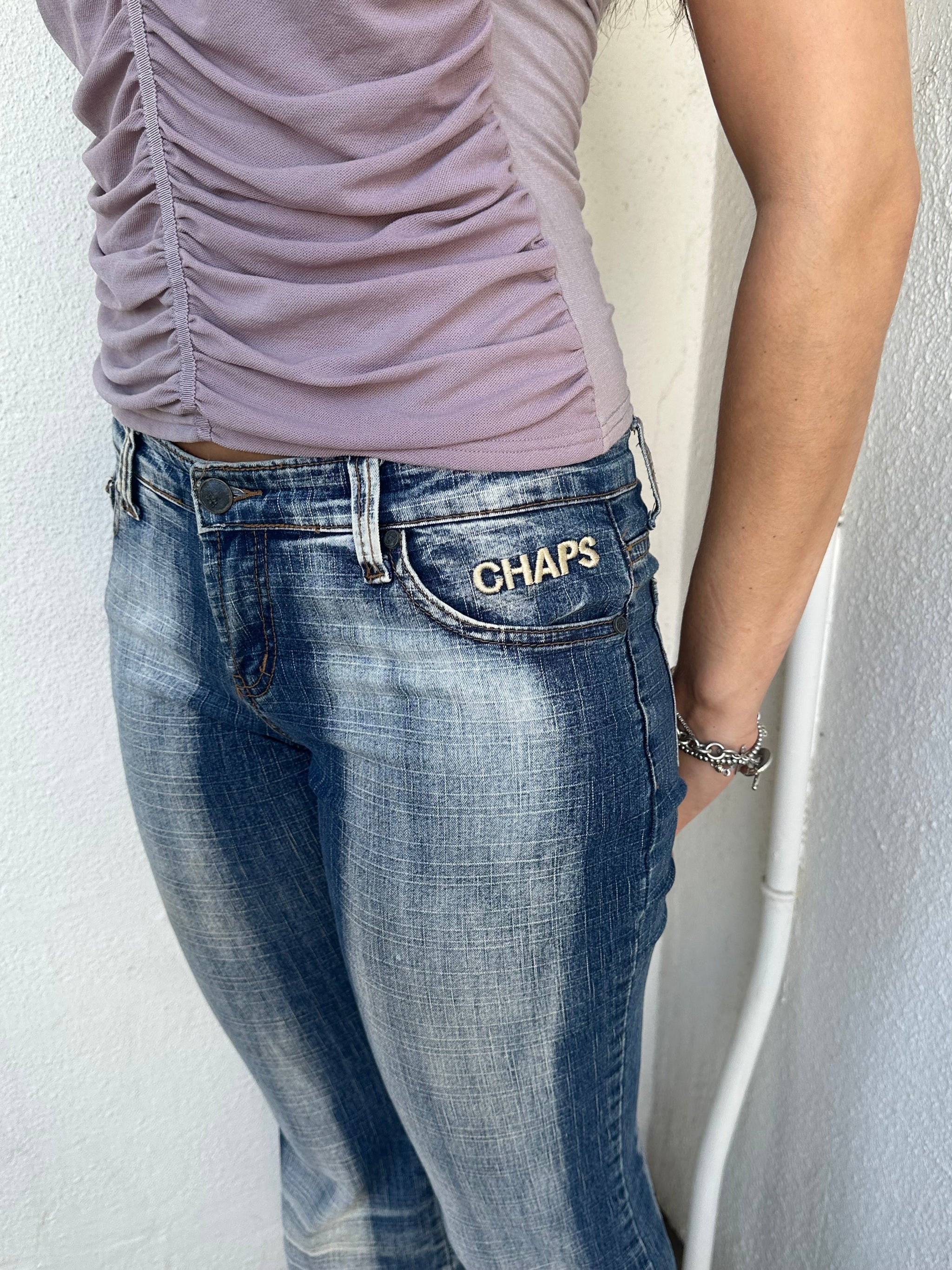 2000s Chaps Low-rise Bootcut Jeans - Size S