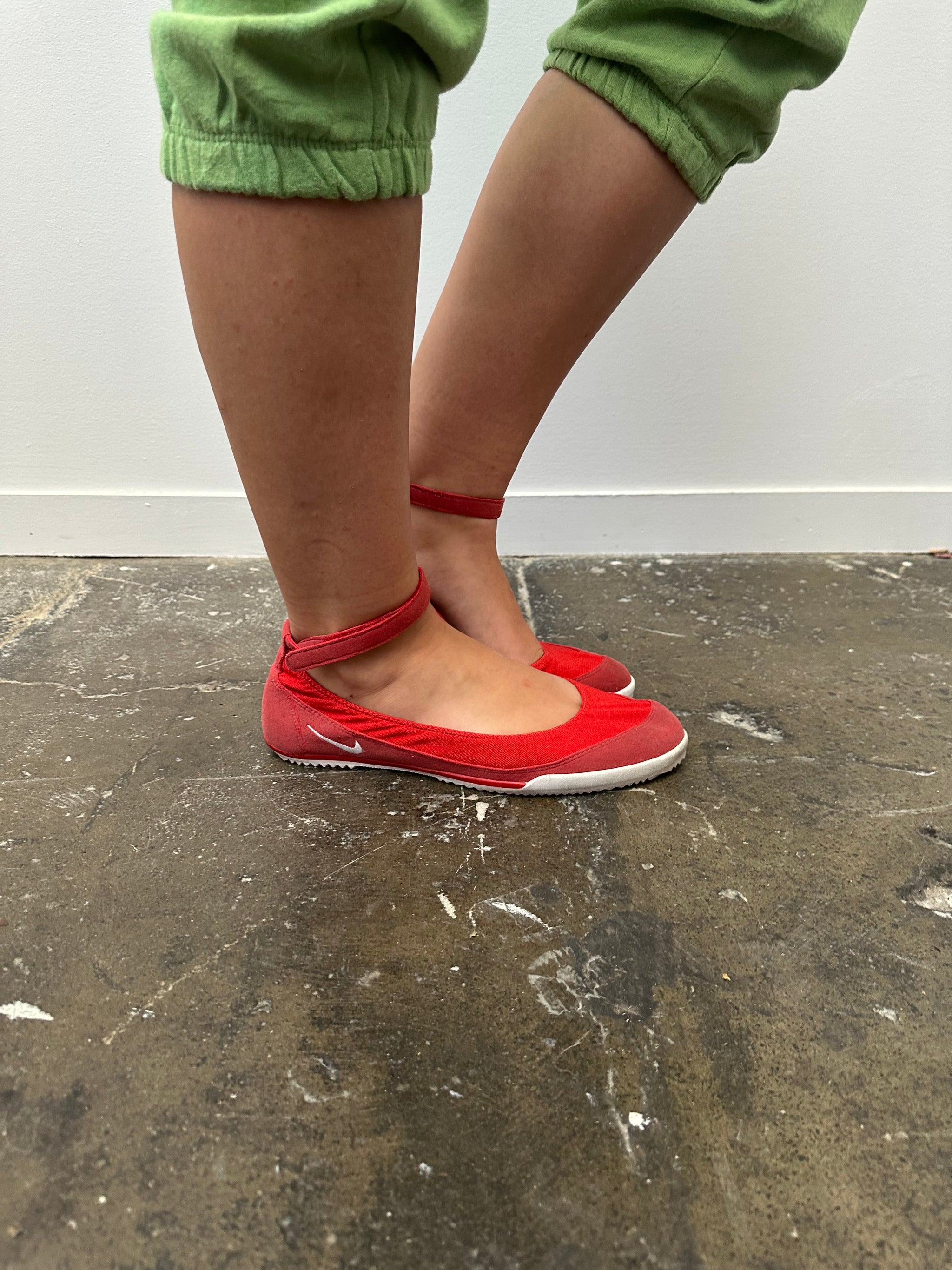 Red Nike Ankle Strap Pumps - Size 11