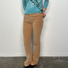 Guess Low-Rise Bootcut Tan Corduroy Pants - Size S