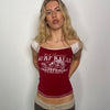 Abercrombie & Fitch Burgundy Graphic Tank - Size S