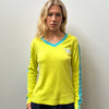Esprit Neon Yellow Long Sleeve Top - Size L