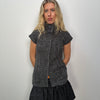 Charcoal Grey Button Top Cardigan -Size S