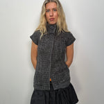 Charcoal Grey Button Top Cardigan -Size S