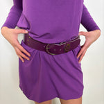 Chunky Purple & Gold Belt