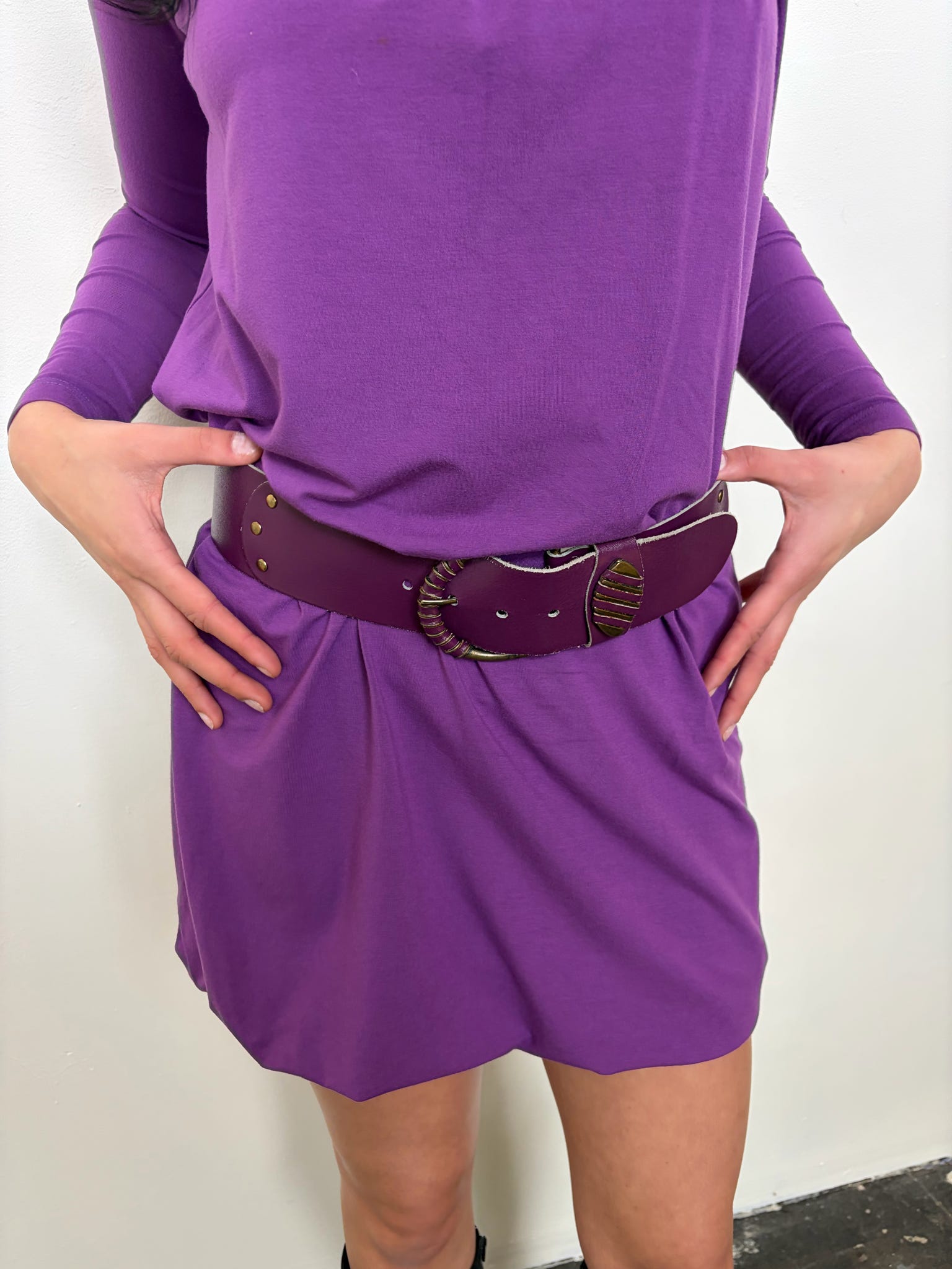 Chunky Purple & Gold Belt