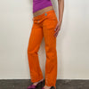 Orange Low-rise Cargo Pants - Size XS