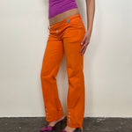Orange Low-rise Cargo Pants - Size XS