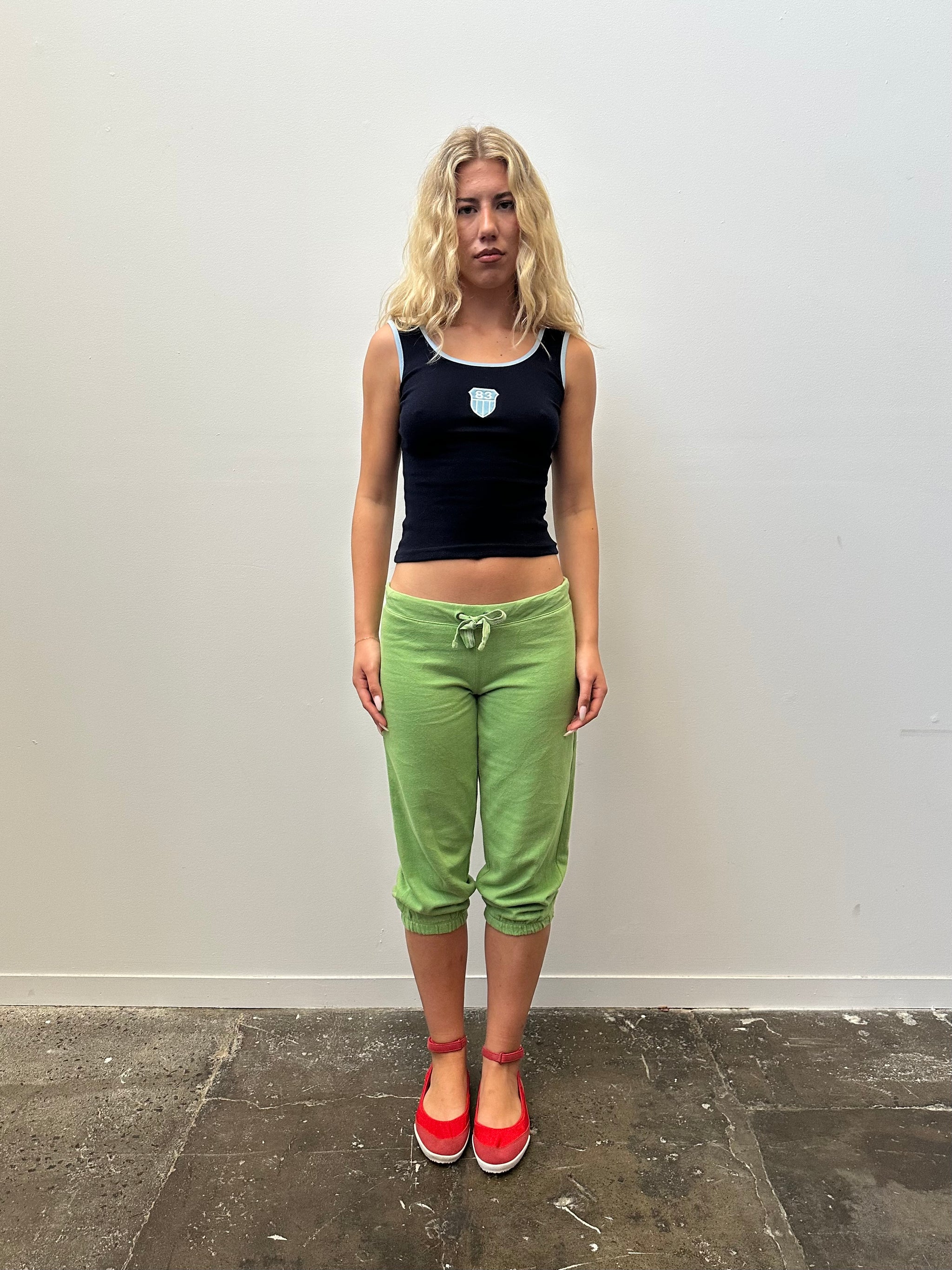 Aeropostale Lime Green Capri Joggers - Size S